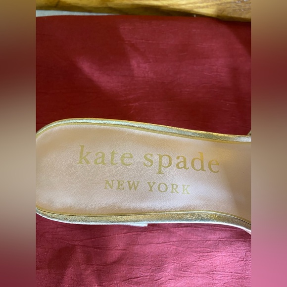 Kate Spade Gold Heeled Mules - Picture 11 of 12